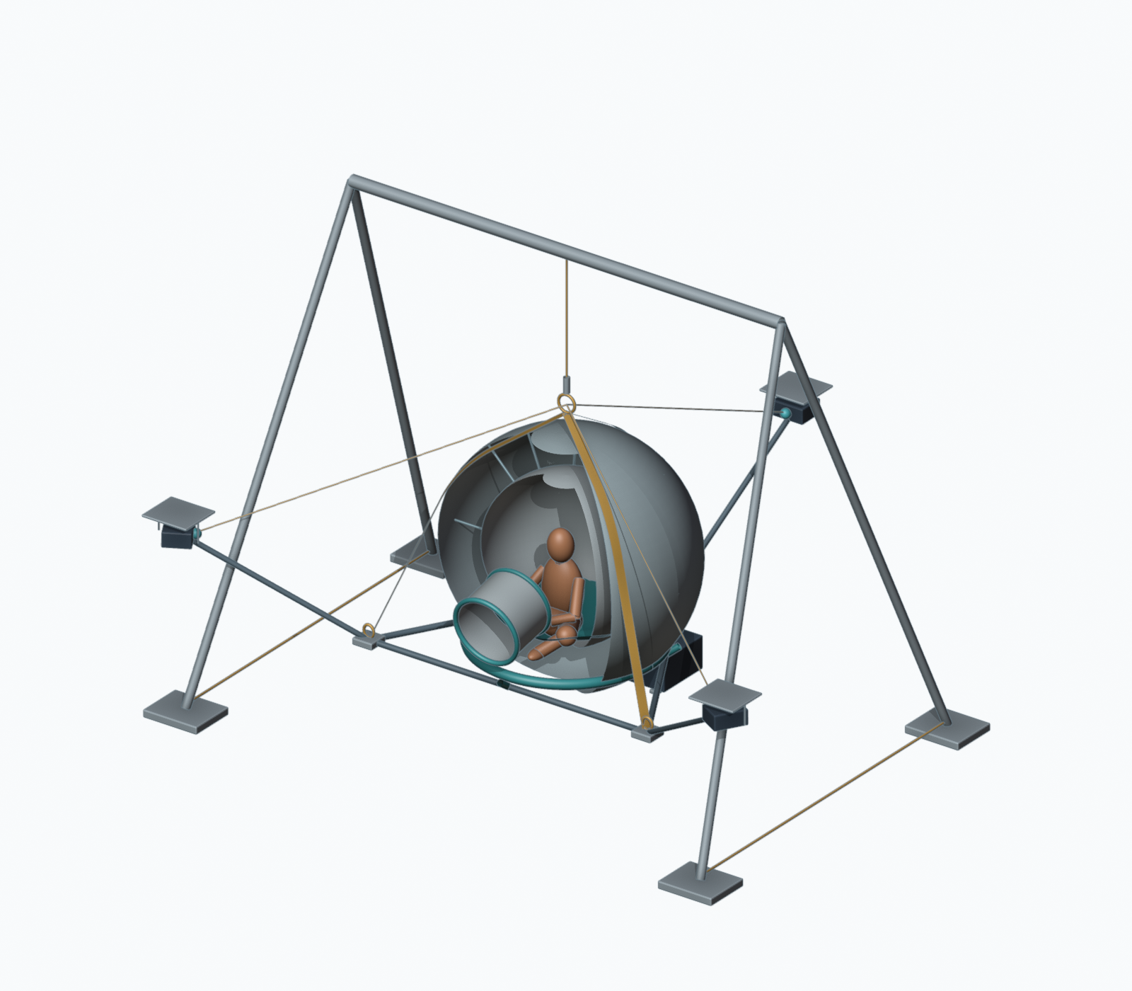 2.5 metre suspended sphere assembly